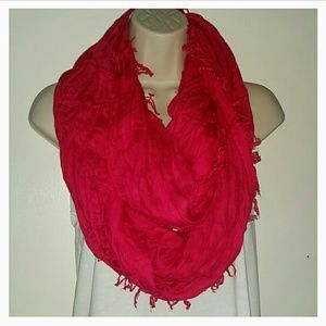 Maurices Dark Pink Infinity Scarf NWT